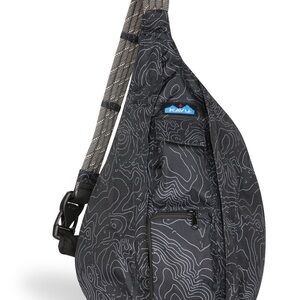 KAVU Mini Rope Sling Black Topo Backpack